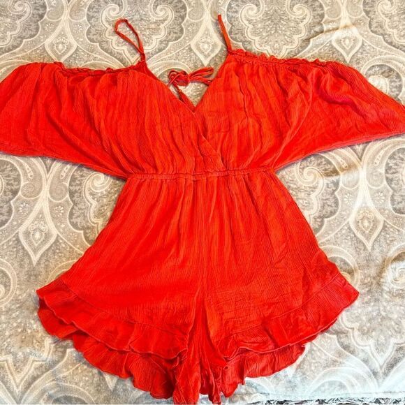 Lovers + Friends  x REVOLVE Malia Romper in Red - Picture 3 of 5